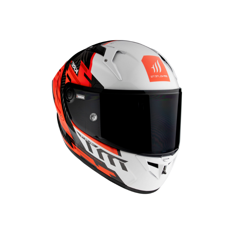 MT Helmets Casco Integral KRE+ Carbon Brush Blanco
